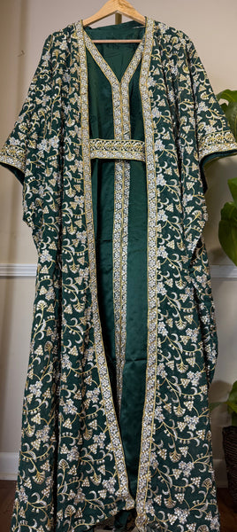 Embroidered abaya