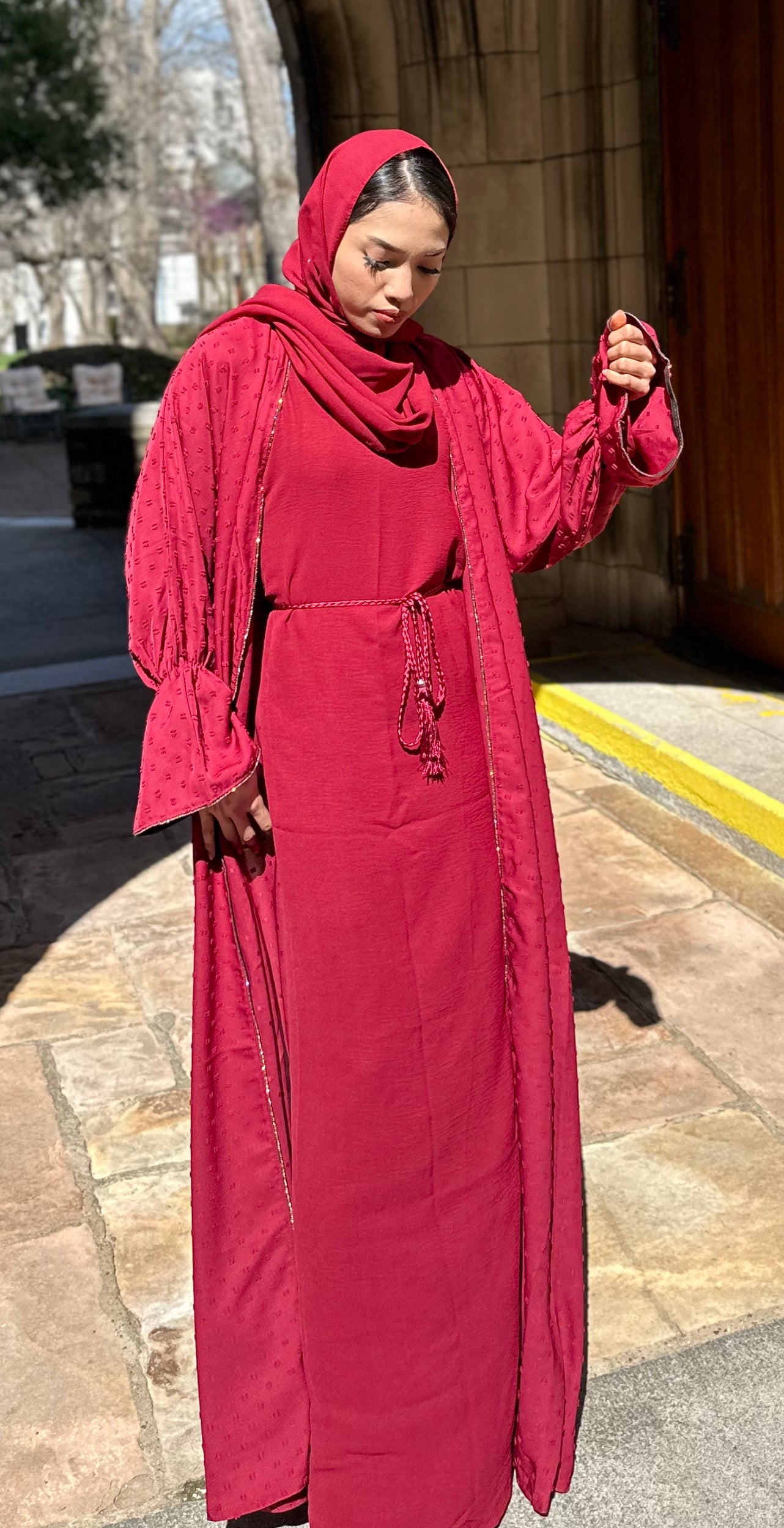 Maryam Three Piece Abaya