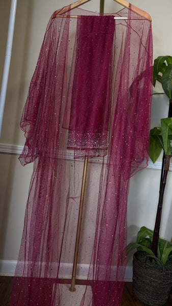 Transparent Abaya Open Abaya