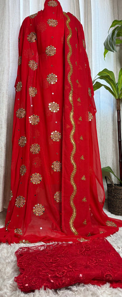 Embroidery Chiffon Dirac Set
