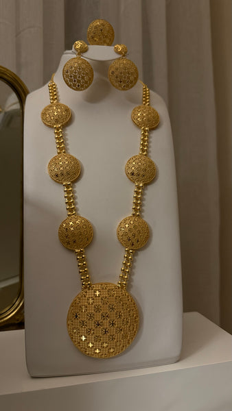 Gold Pleated Set