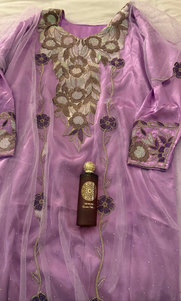 Lavender Mukhwar Jalabiya