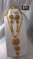 Gold Pleated Set
