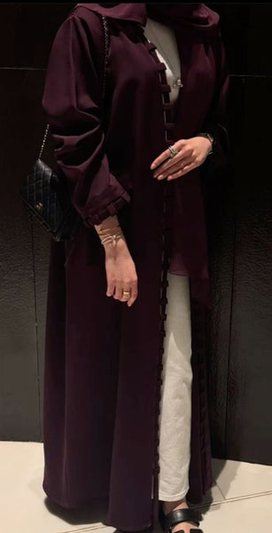 Maroon Samra Abaya
