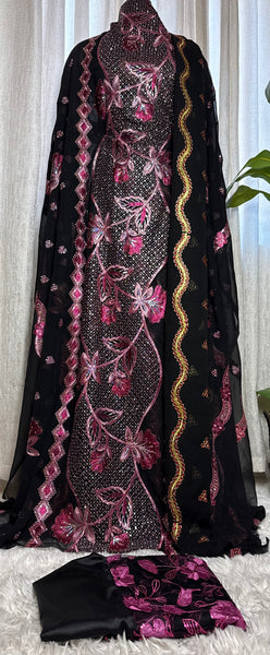 Embroidery Chiffon Dirac Set