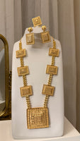 Gold Pleated Set