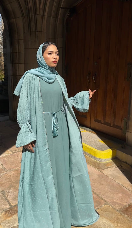 Maryam Three Piece Abaya