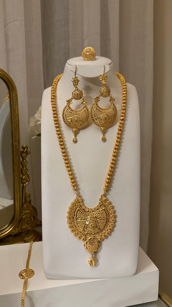 Gold Pleated Set