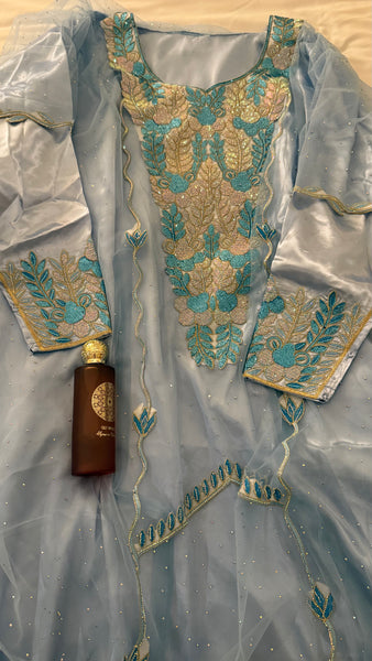 Baby blue Jalabiya