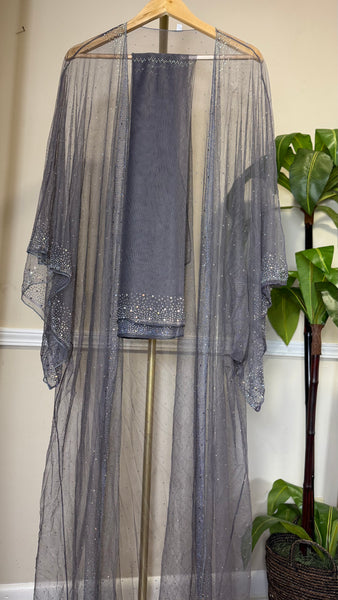 Transparent Abaya Open Abaya