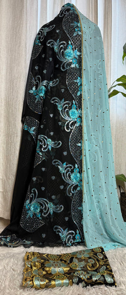 Embroidery Chiffon Dirac Set