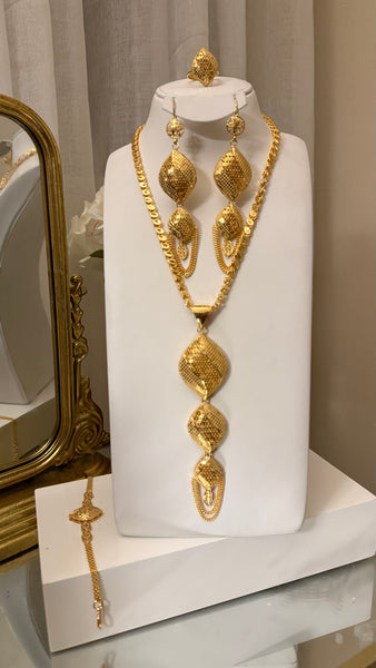 Gold Pleated Set
