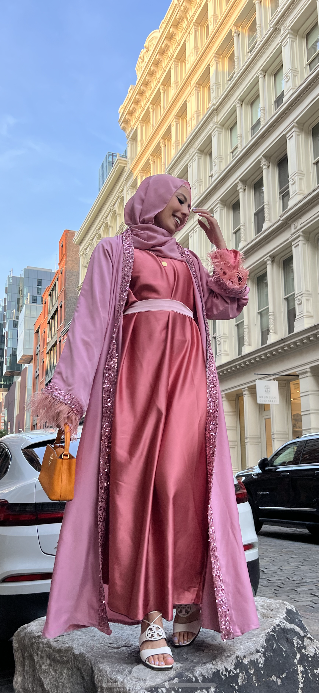 Diamond 3 piece Abaya