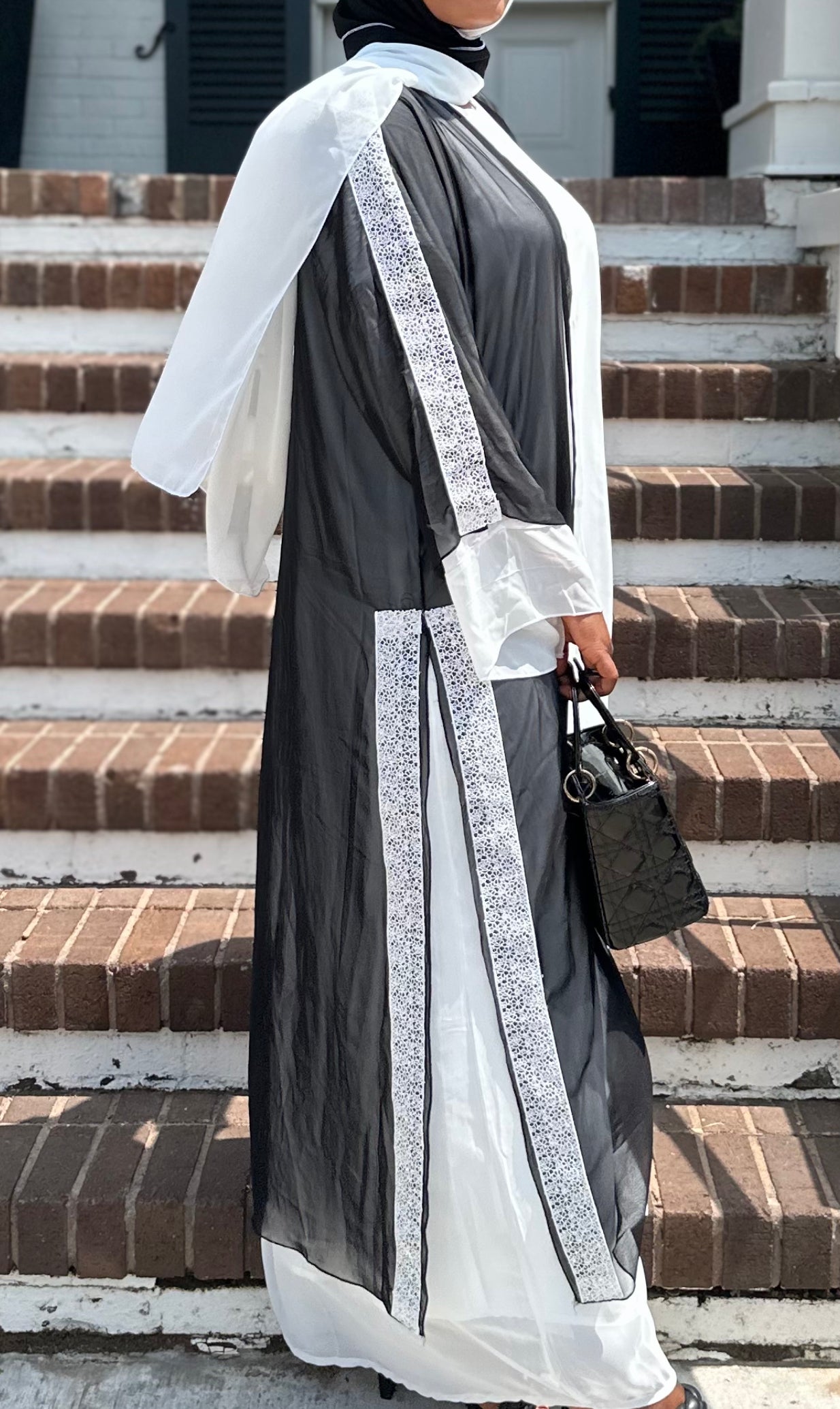 Ahlam  Double Chiffon Abaya Set