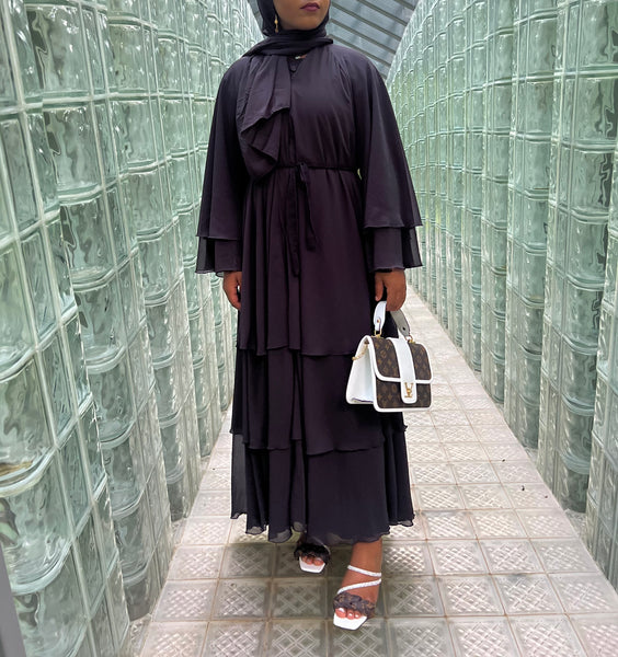 Plain Layered Abaya