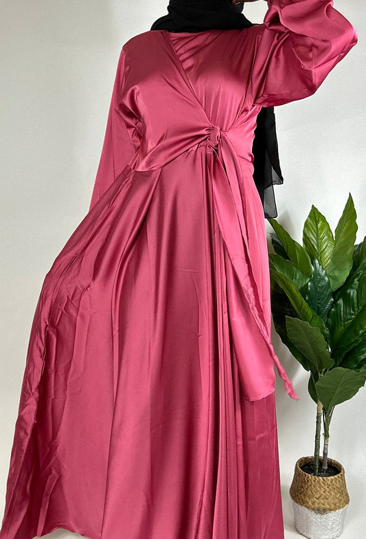 Satin Side Tie Dress