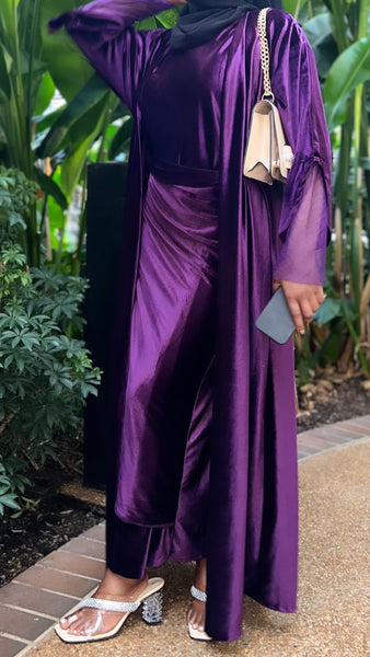 Velvet Abaya Set