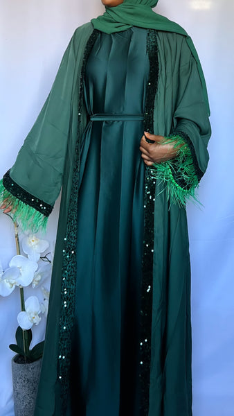 Diamond 3 piece Abaya