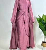 Amal Three Piece Abaya Set