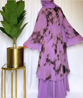 Dyed Layered Abaya