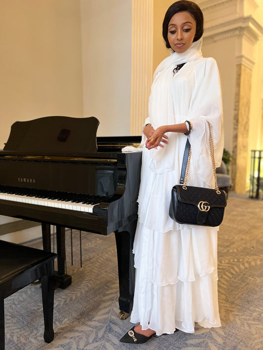 Plain Layered Abaya