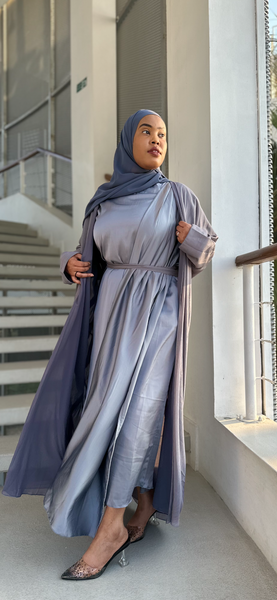 Malika Three Piece Abaya Abaya