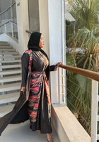 Amal Three Piece Abaya Set