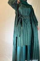 Three Piece Emerald  Abaya Set