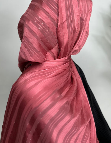 Shiny Strip Chiffon