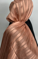 Shiny Strip Chiffon