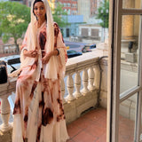 Dyed Layered Abaya