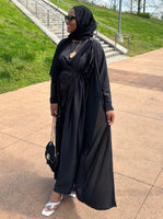 Malika Three  Piece Abaya