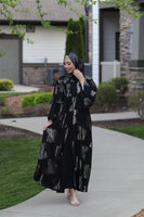 Luxury Fransawi Three Piece Abaya Set